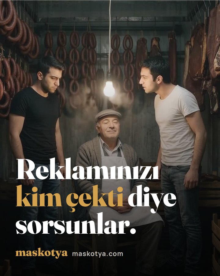 Maskotya postu: Reklamınızı kim çekti diye sorsunlar.